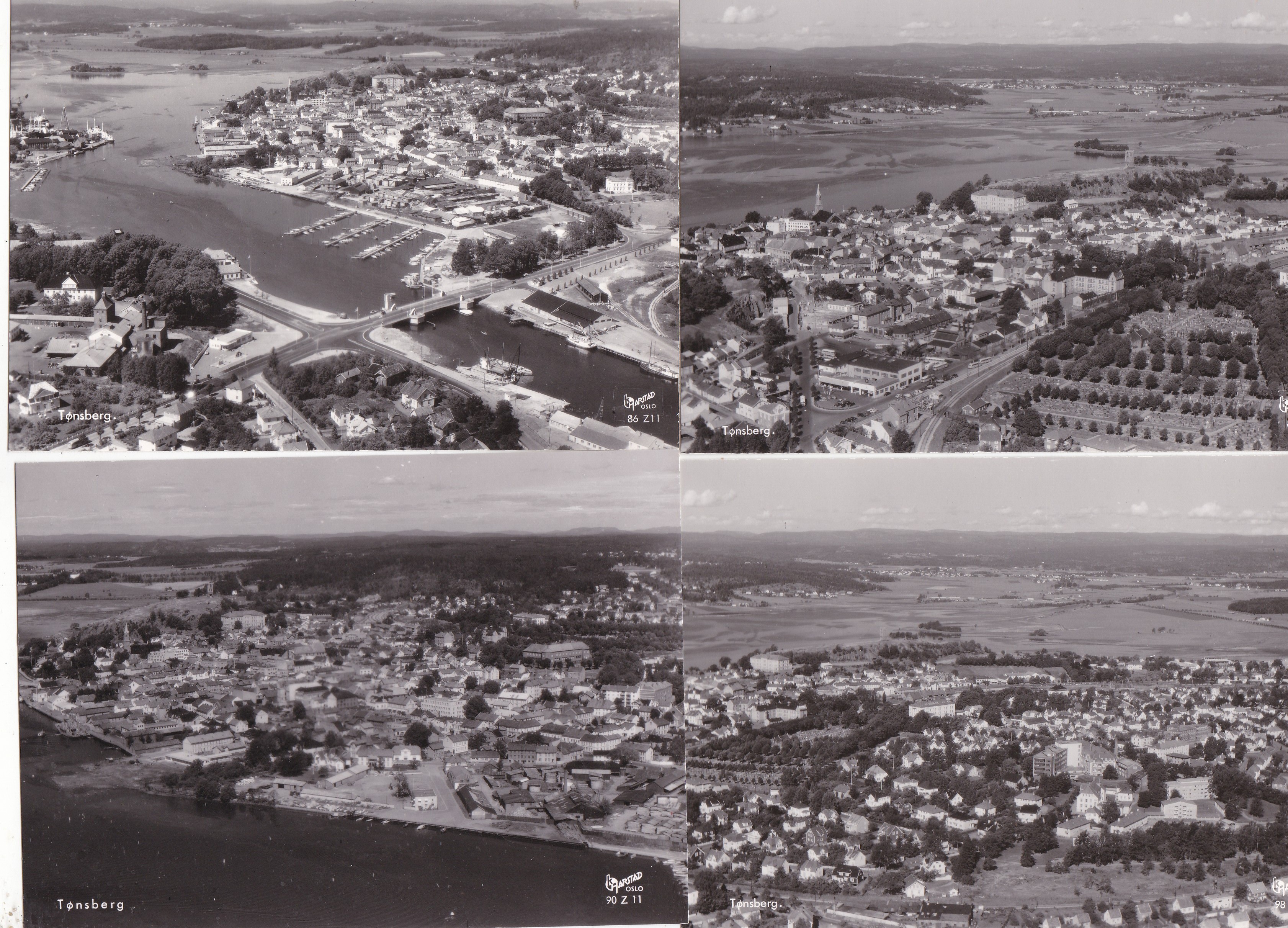 Tønsberg: 4 forskjellige kort