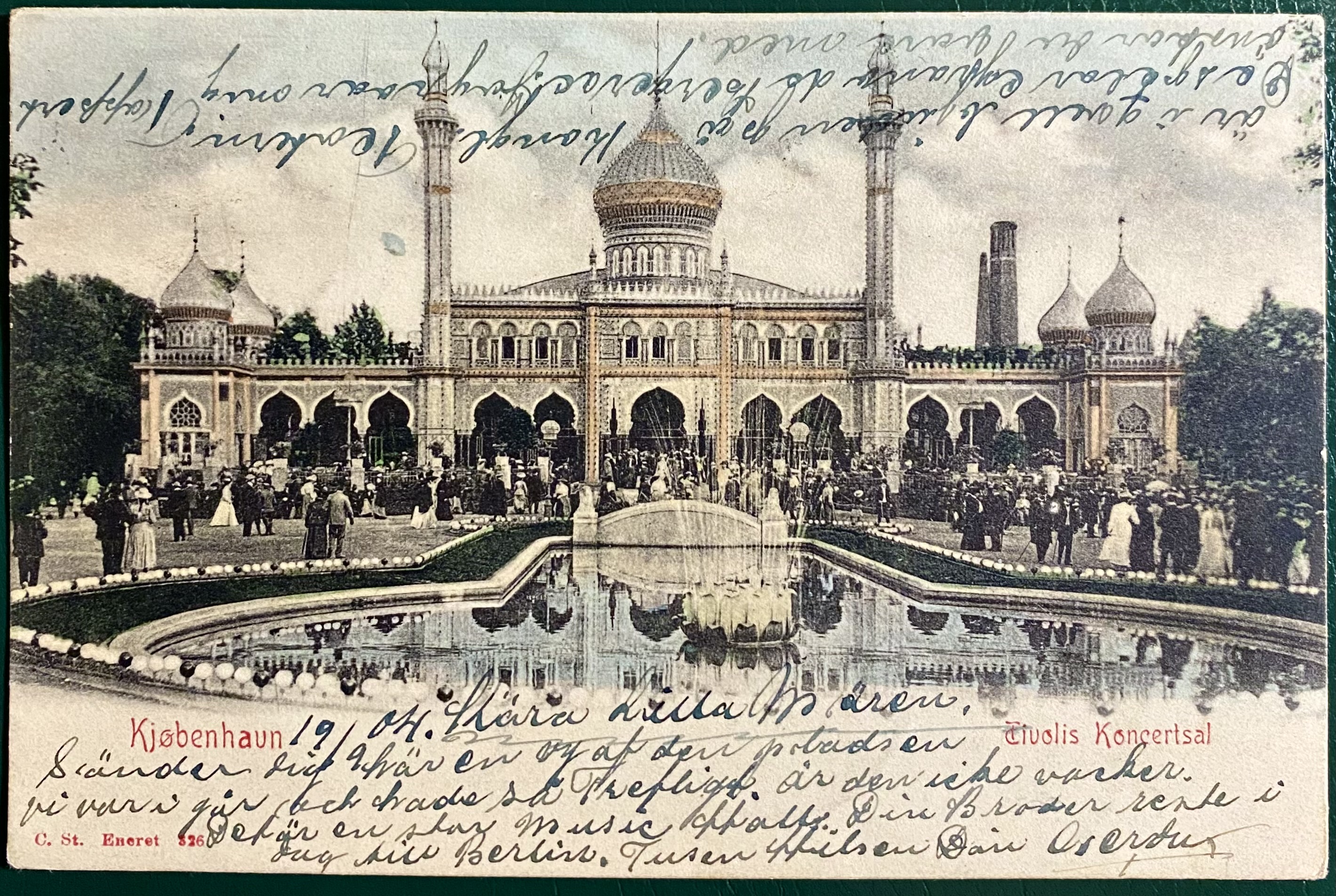 Kort Danmark København Tivolis Koncertsal St 1904