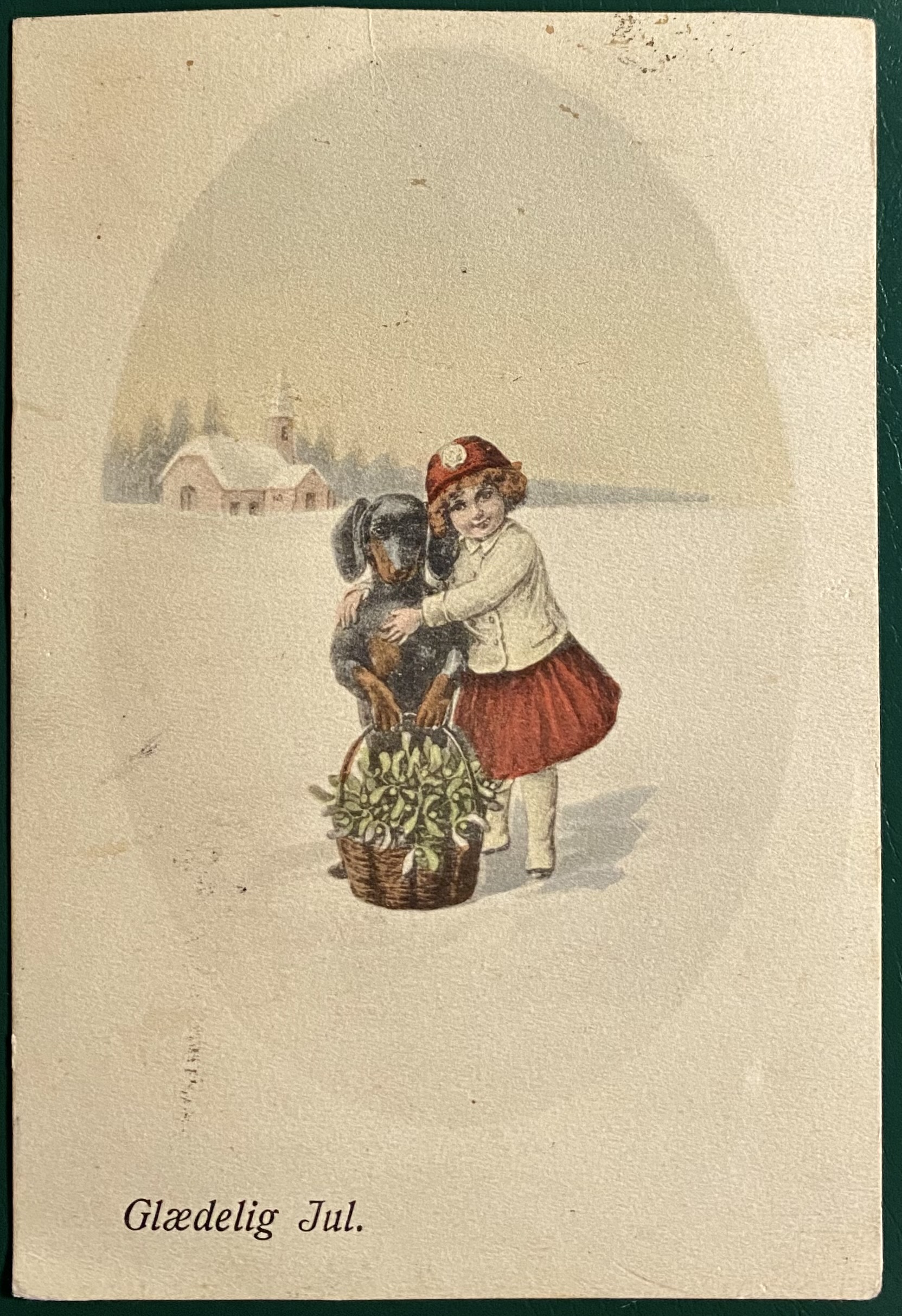 Julekort m/julemerke St 1916 Nordbanernes Postexp.