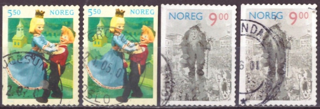 NK 1467-68. PEN RUNDSTEMPLA SERIE. (14,-)