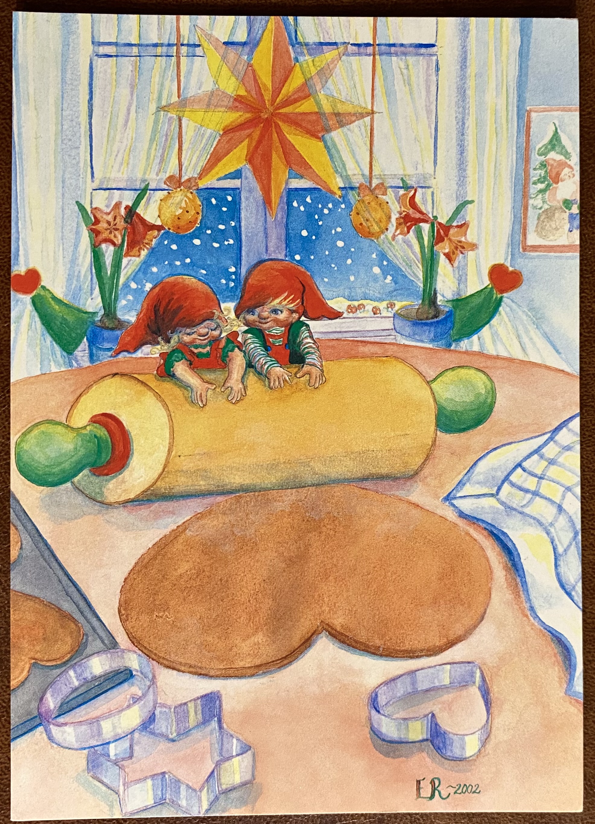 Julekort Eva Renner St 2002