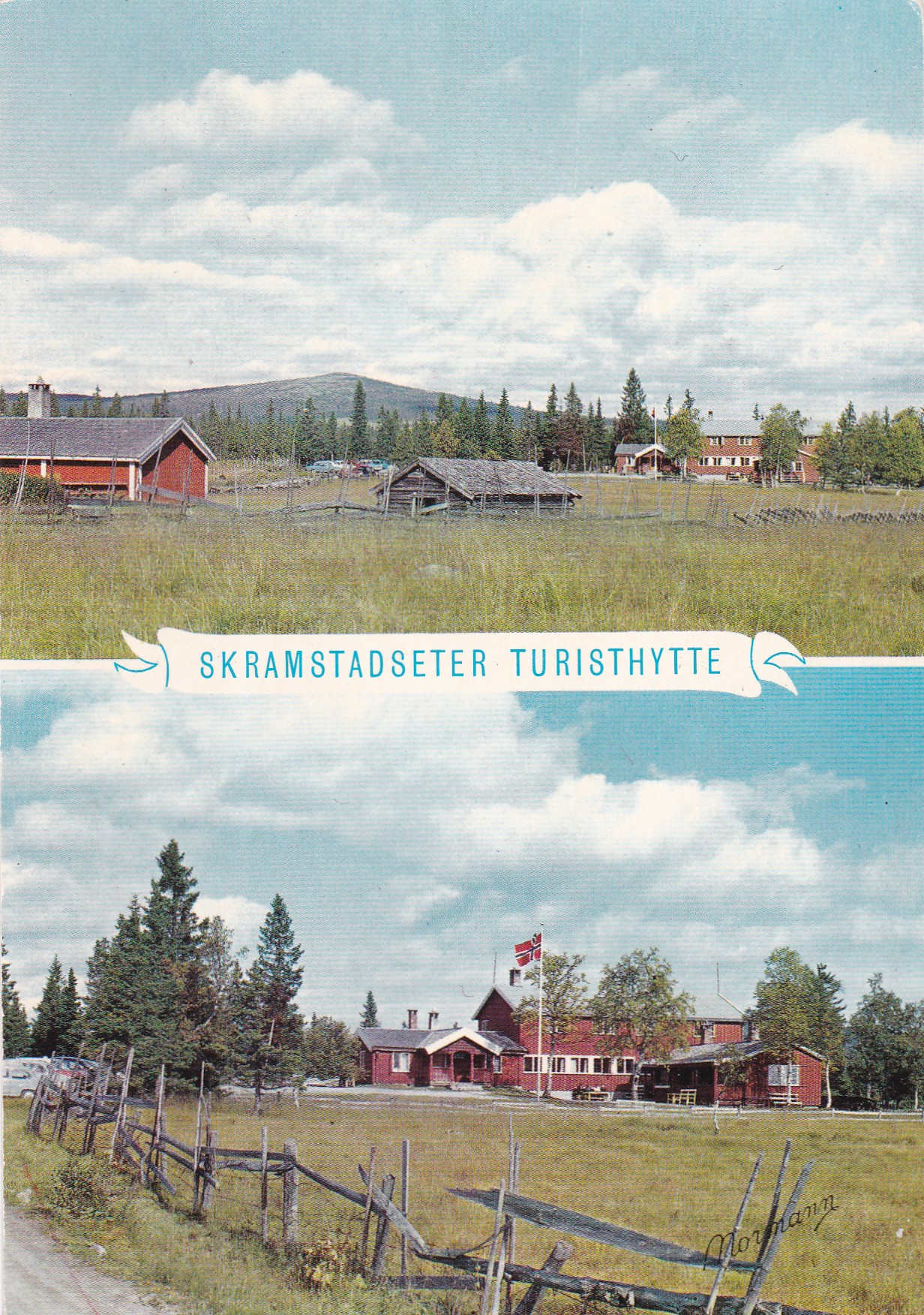 Skramstadseter Turisthytte pr Rena, 2-bilders (Normann F-19-3)