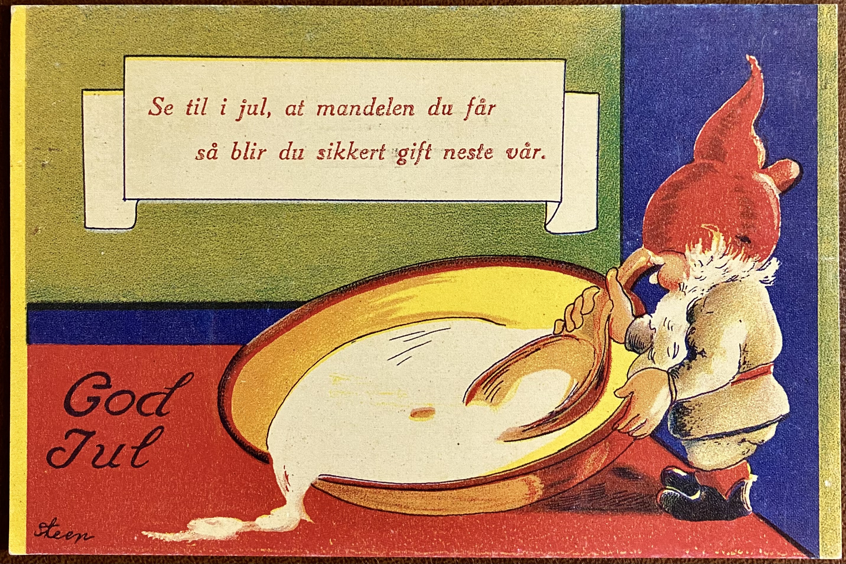 Julekort Gamledagers postkort Ubrukt