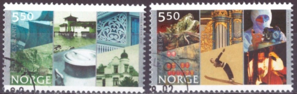 NK 1471-72. PEN RUNDSTEMPLA SERIE. (10,-)