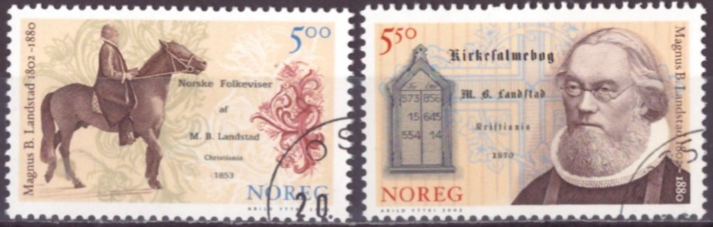 NK 1487-88. PEN RUNDSTEMPLA SERIE. (9,-)