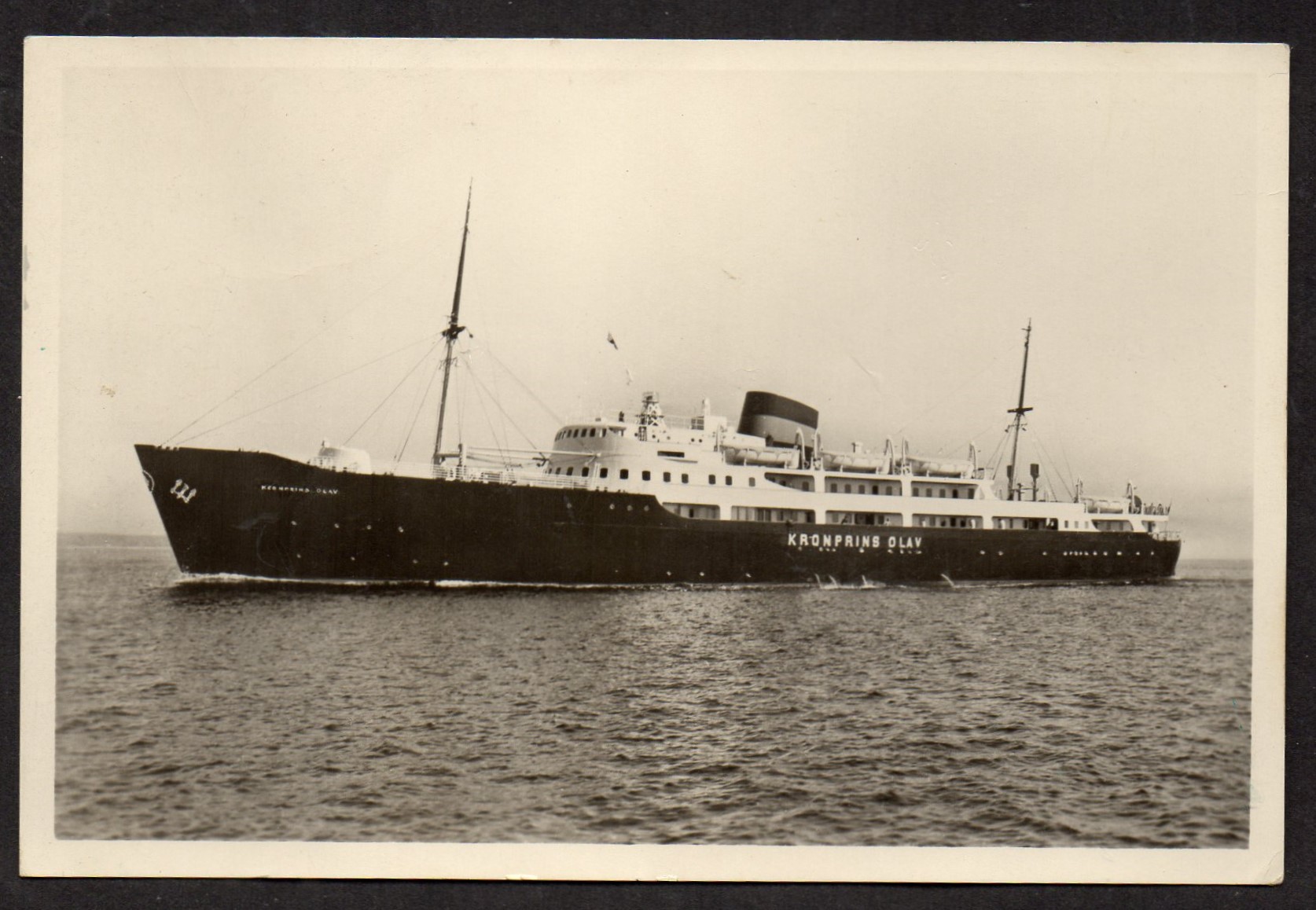 Postkort M.S. Kronprins Olav - Ubrukt
