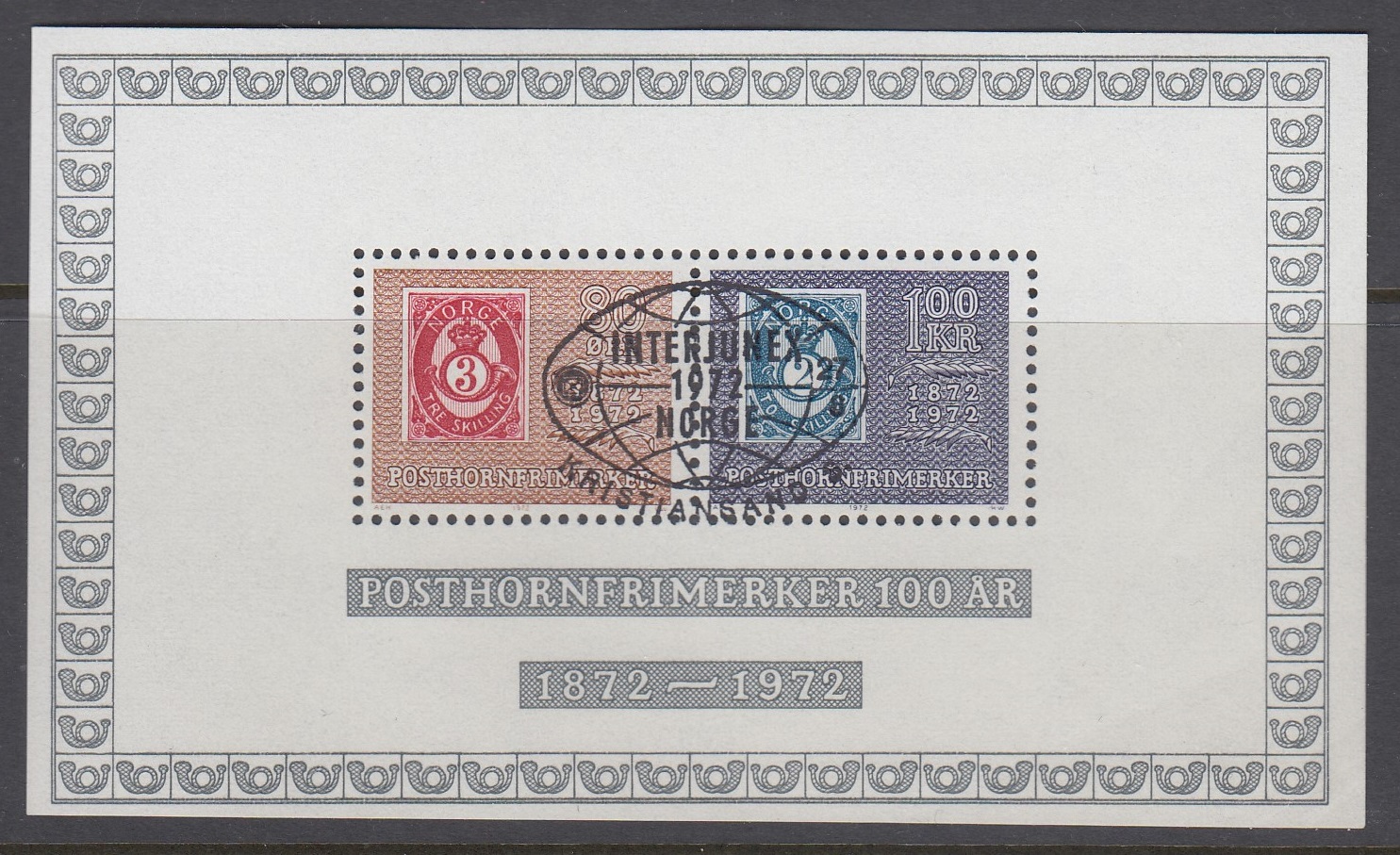 BL1 (NK684-685) stemplet Interjunex Kristiansand S