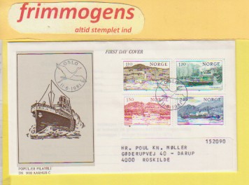 Skipsfart,  Norge FDC NK 889-92 (48823)