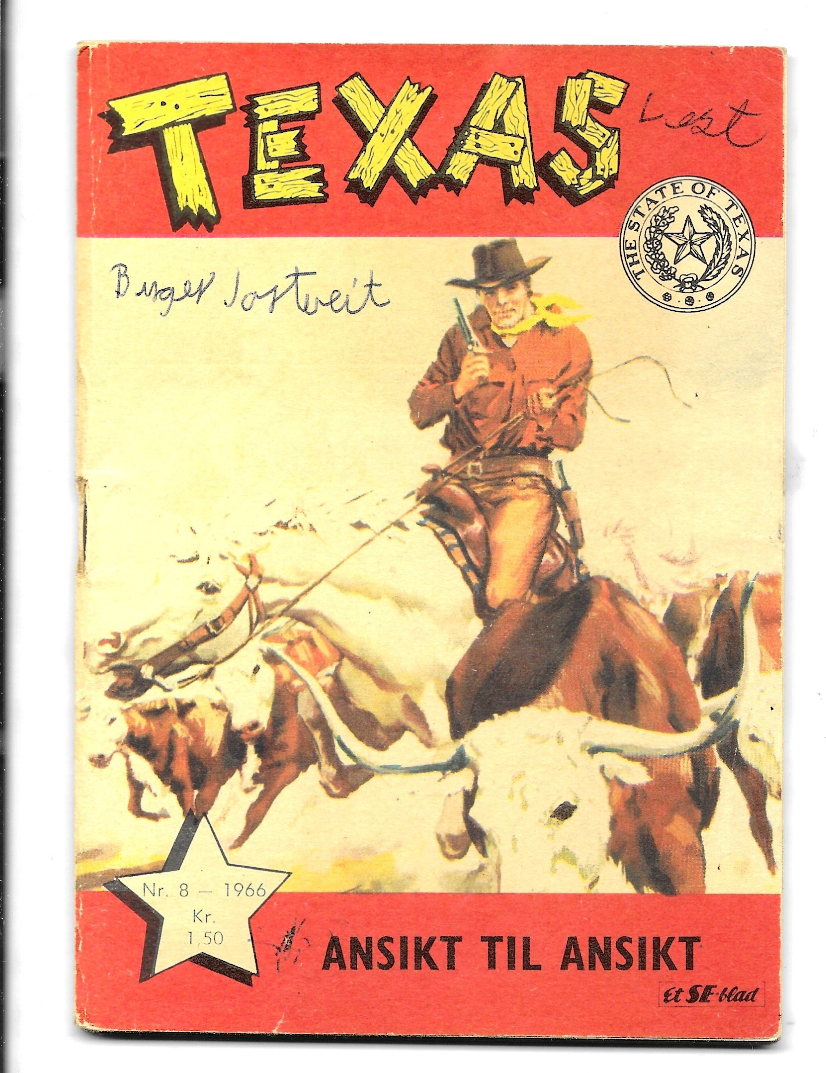 Texas  Nr.8  1966  VG-
