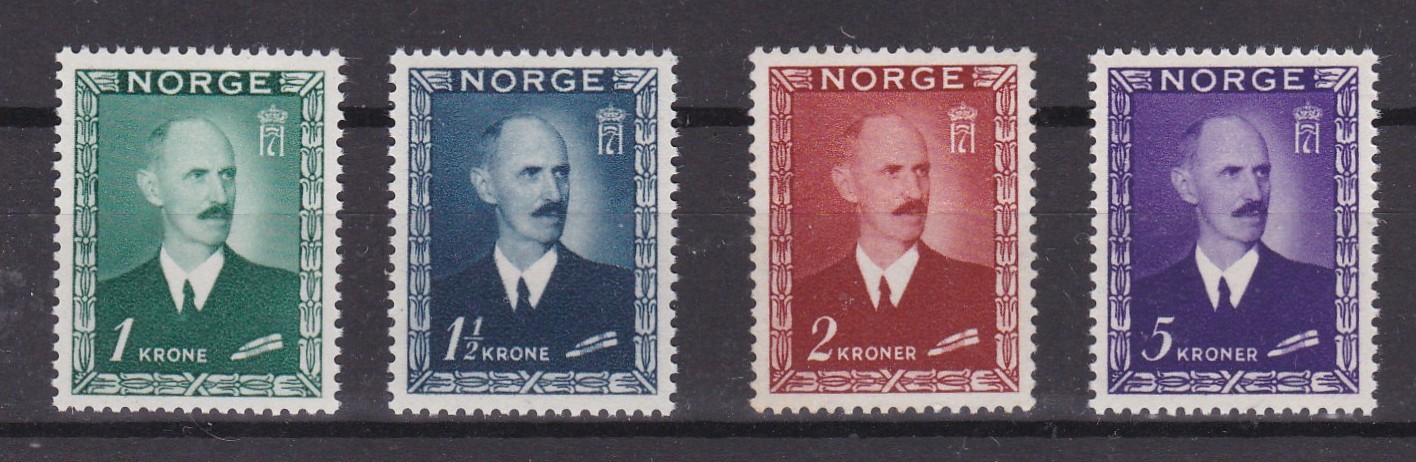Kong Haakon kronemerker (NK 250/53)bpostfrisk