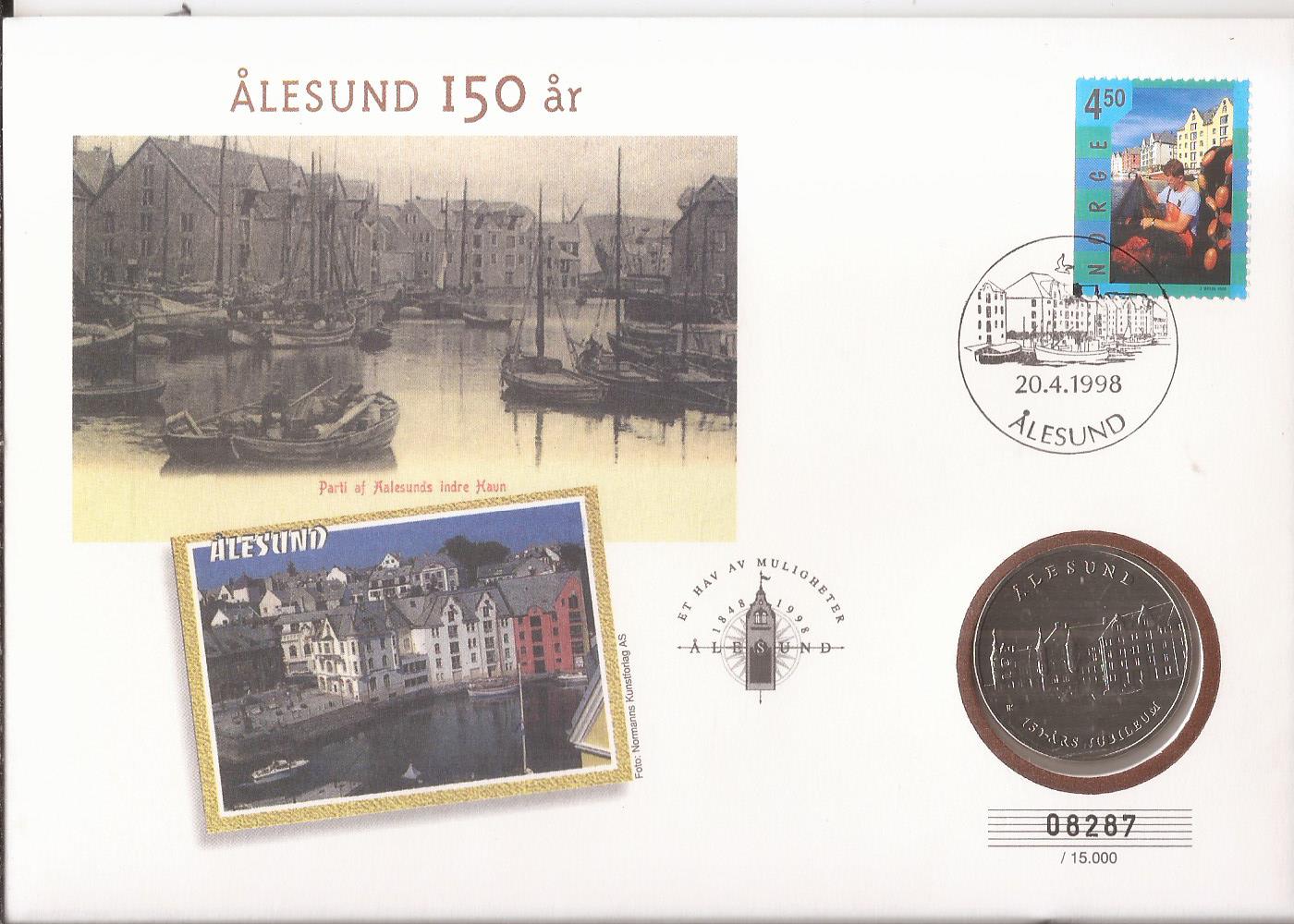 Myntbrev - Ålesund  150 år
