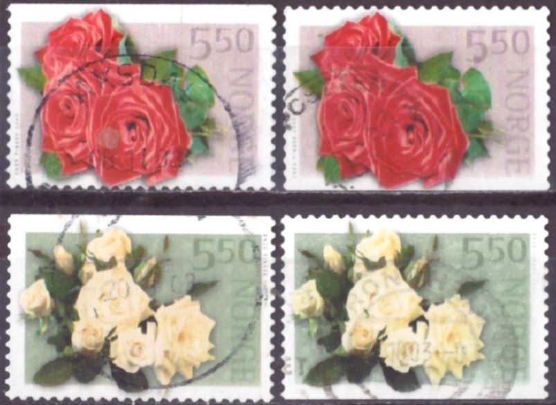 NK 1490-91. PEN RUNDSTEMPLA SERIE. (4,-)