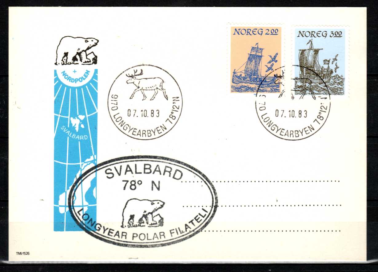 FDC HK 939-40 stemplet Longyearbyen