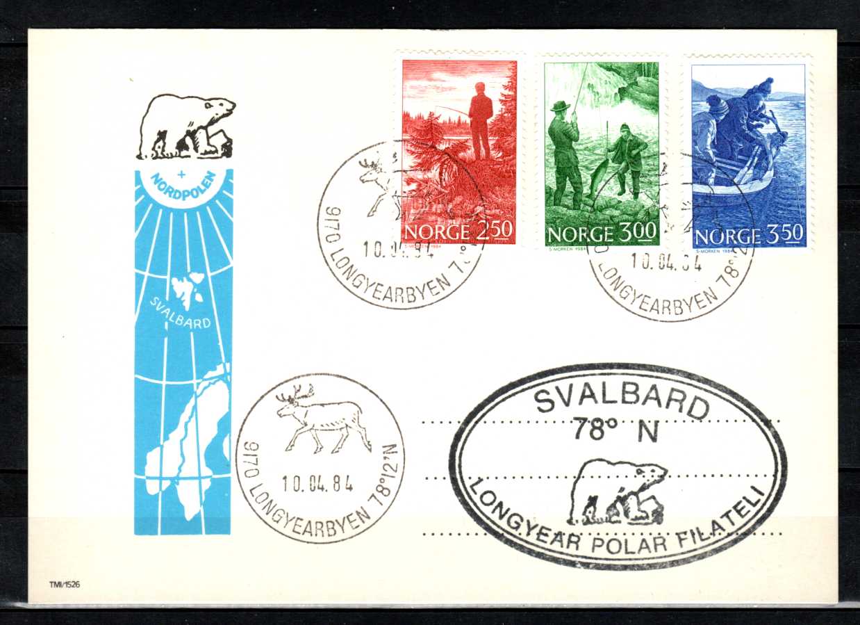 FDC HK 947-49 stemplet Longyearbyen