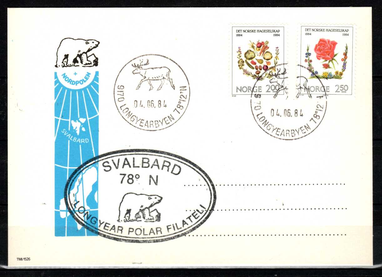 FDC HK 954-55 stemplet Longyearbyen
