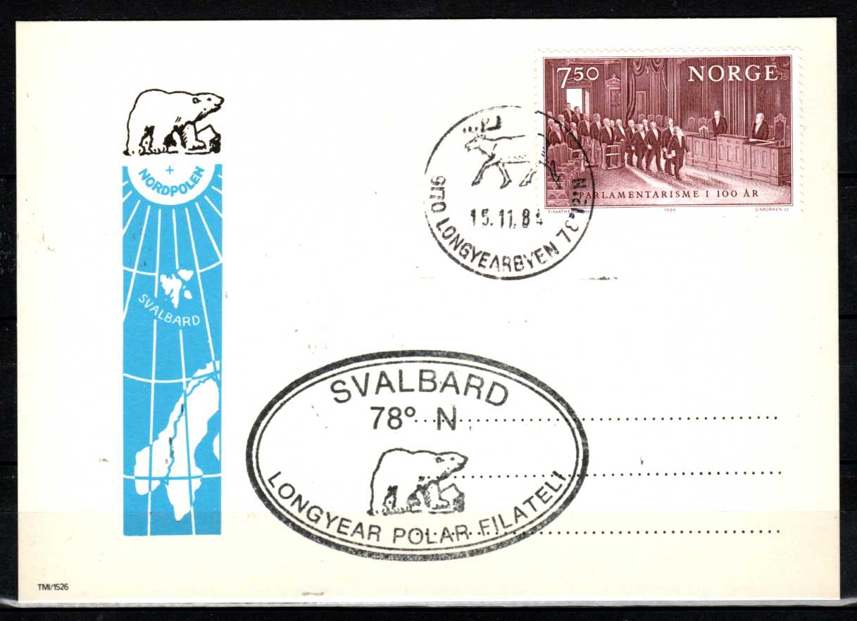FDC HK 961 stemplet Longyearbyen