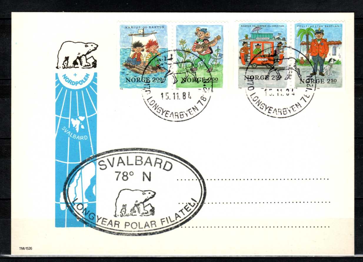 FDC HK 962-65 stemplet Longyearbyen