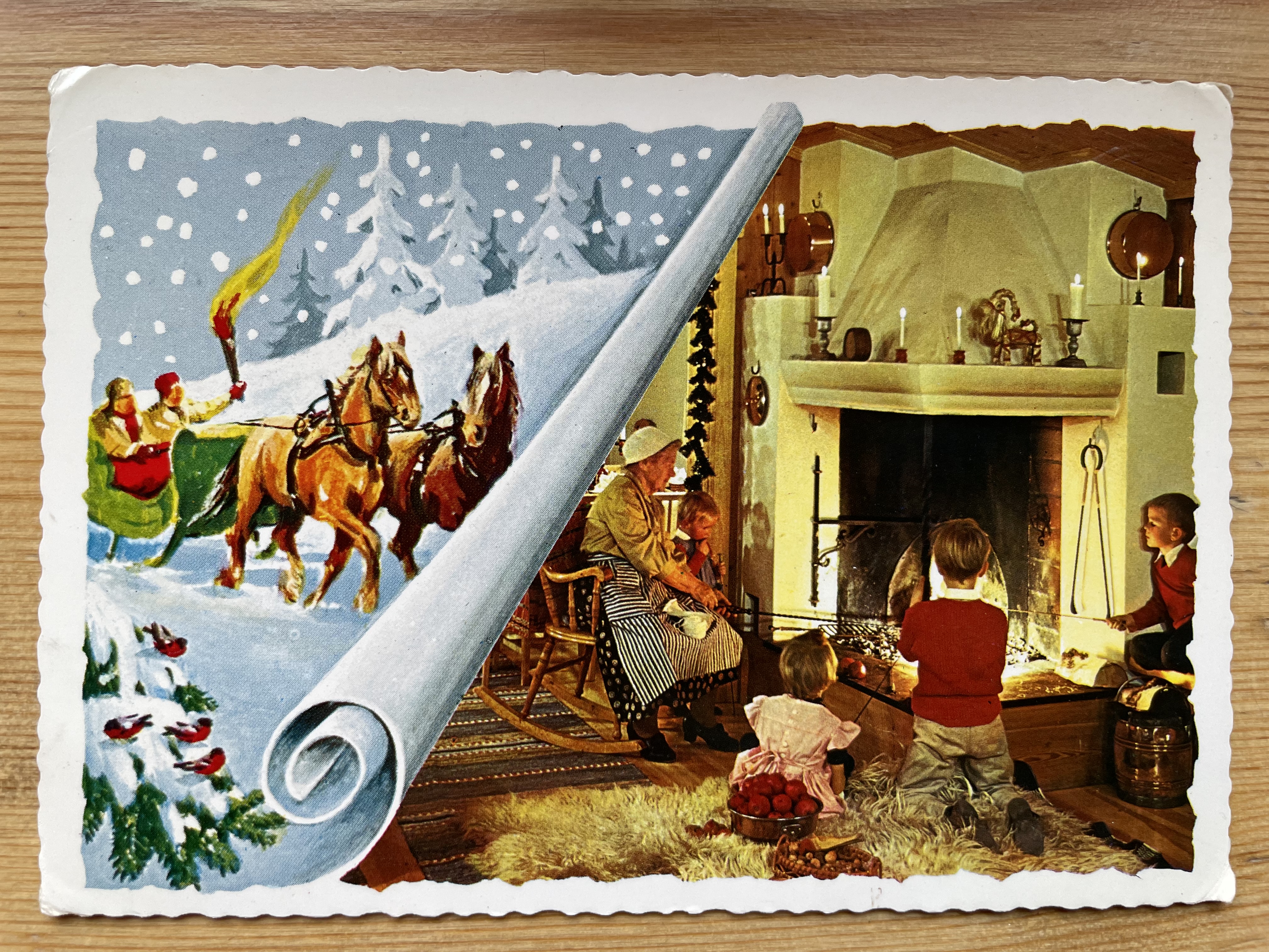 Julestemning ute og inne; postst. Bardufoss 1969