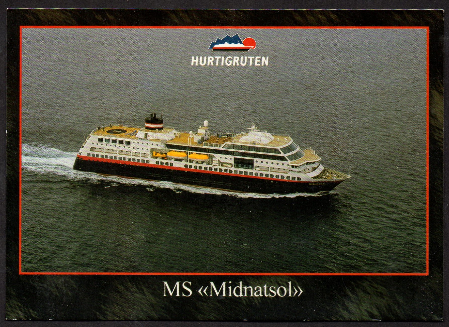 Postkort MS Midnatsol. Kort fra To-Foto m/st fra MS Midnatsol