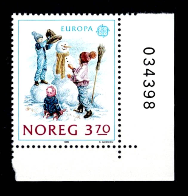 Postfrisk ** NK1088 Europa XXI med kontrollnummer