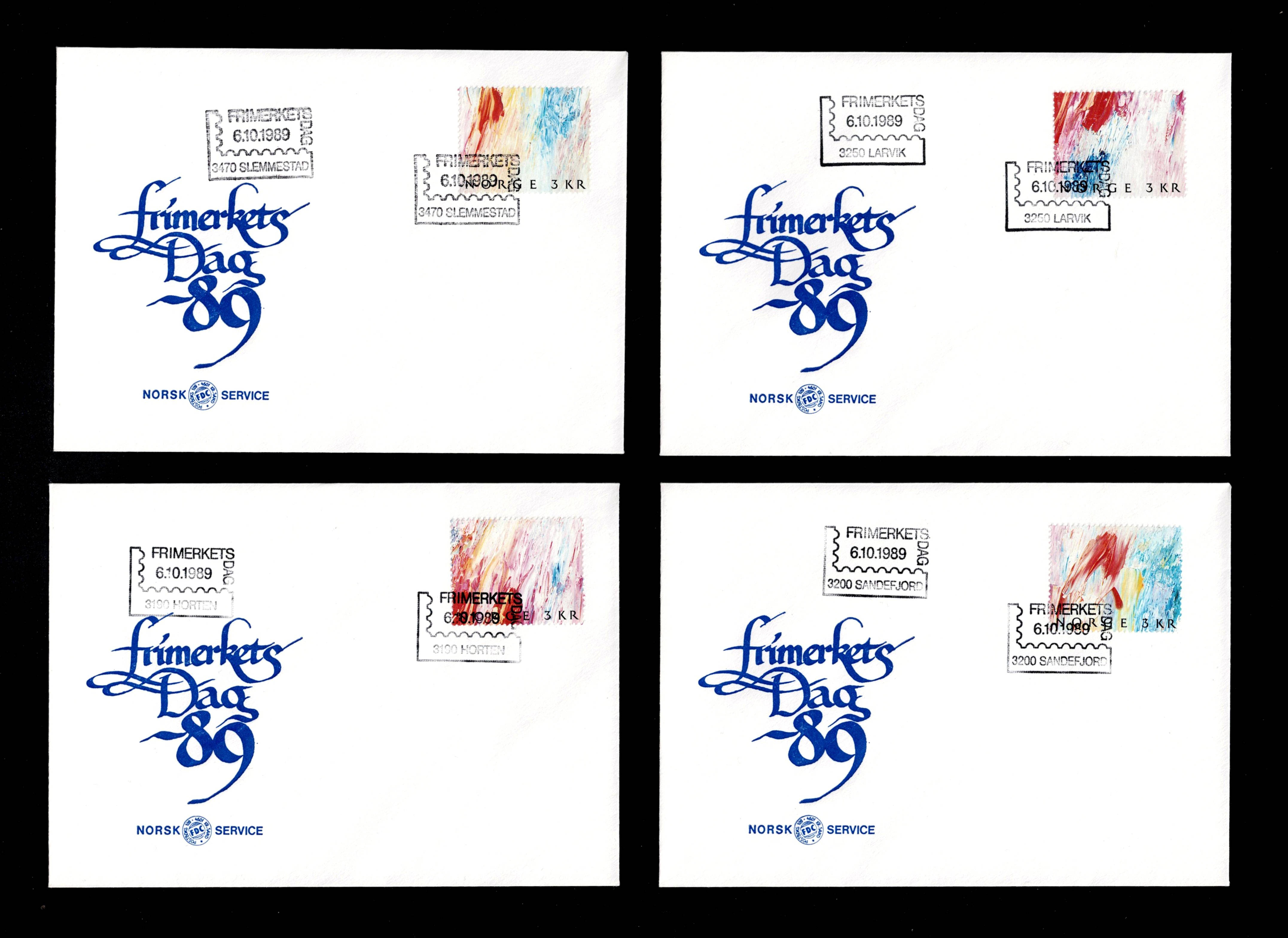 FDC 1989 NK1072-75 Malerkunst VIII vignet NFDCS