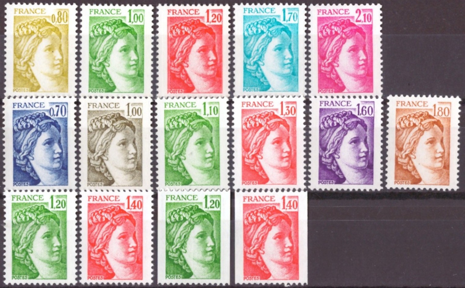 FRANKRIKE. AFA 2148-52,2219-24,64-65. POSTFRISK**   (98,-)