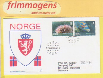 Marint liv, Norge FDC NK 1624-25 (48841)