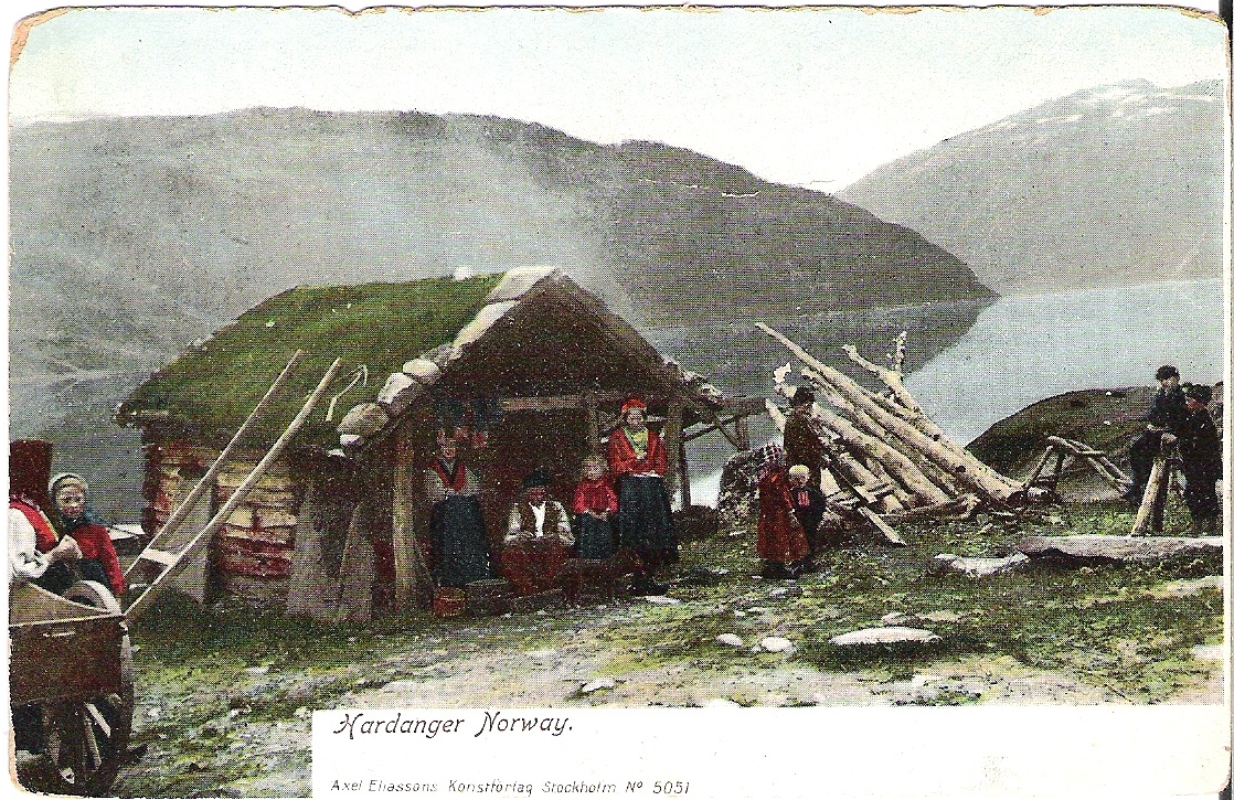 Hardanger. Svensk kort