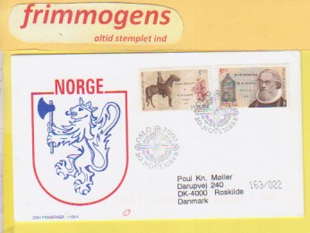 Magnus  B. Langstad,  Norge FDC NK 1487-88 (48842)