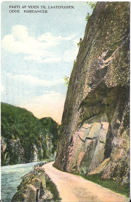Til Laatefossen, Odde 1906? 3651 Cr.
