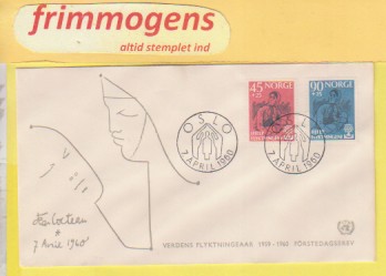 Flyktningehjelp,  Norge FDC NK 483-84 (48847)