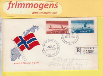 Postgang til Nord-Norge, Norge FDC NK 536-37 (48851)