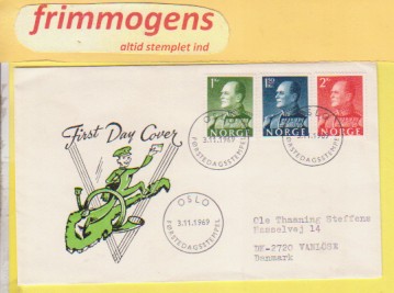 Kronemerker,  Norge FDC NK 636-38 (48857)