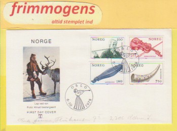 Folkemusikkinstrumenter,  Norge FDC NK 831-34 (48859)
