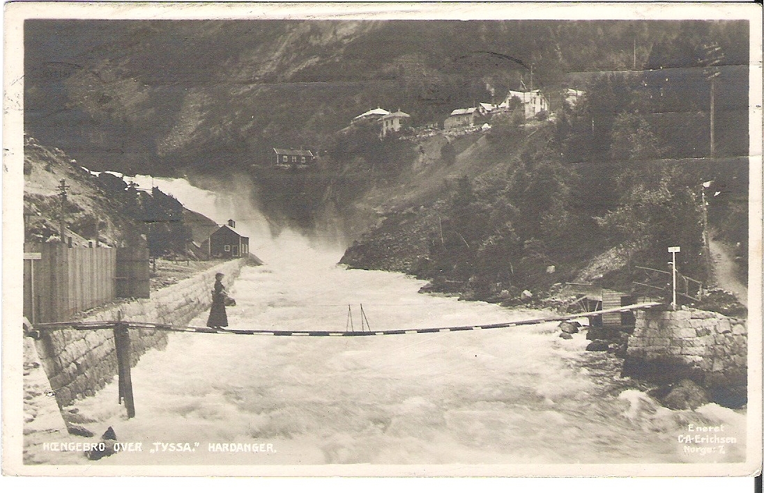 Hengebro over "Tyssa" 1918. C.A. Erichsen 7