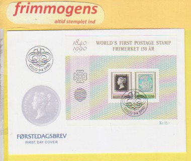 Frimerket 150 år,  Norge FDC NK BL 12 (48863)