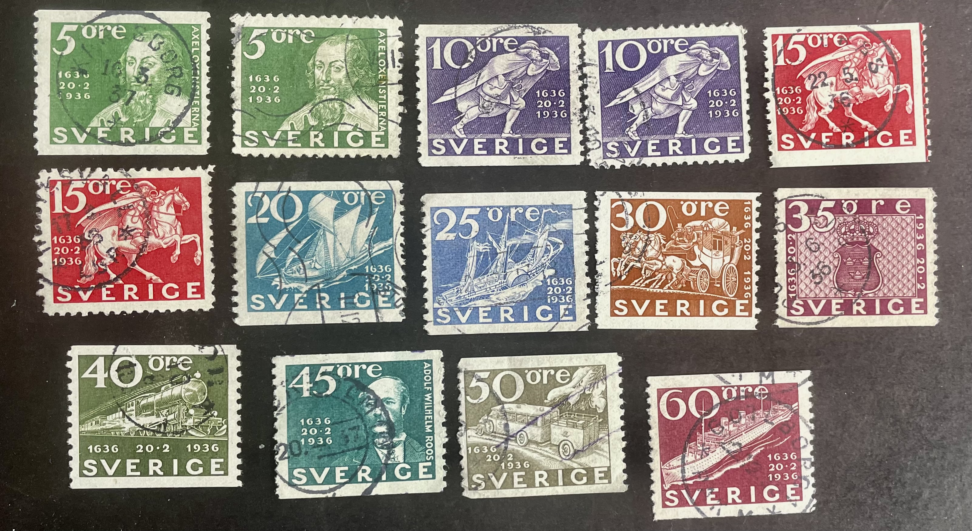 SVERIGE - FACIT 246-256 ( 56 )