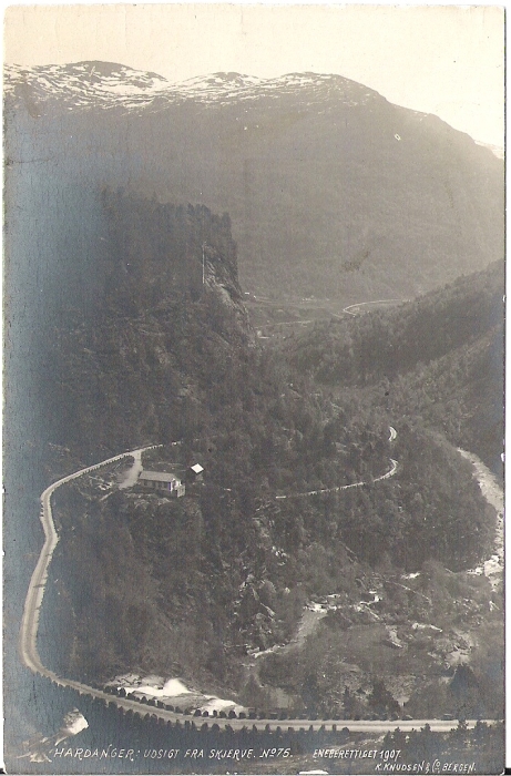 Udsigt fra Skjerve 1907. K. Knudsen 75