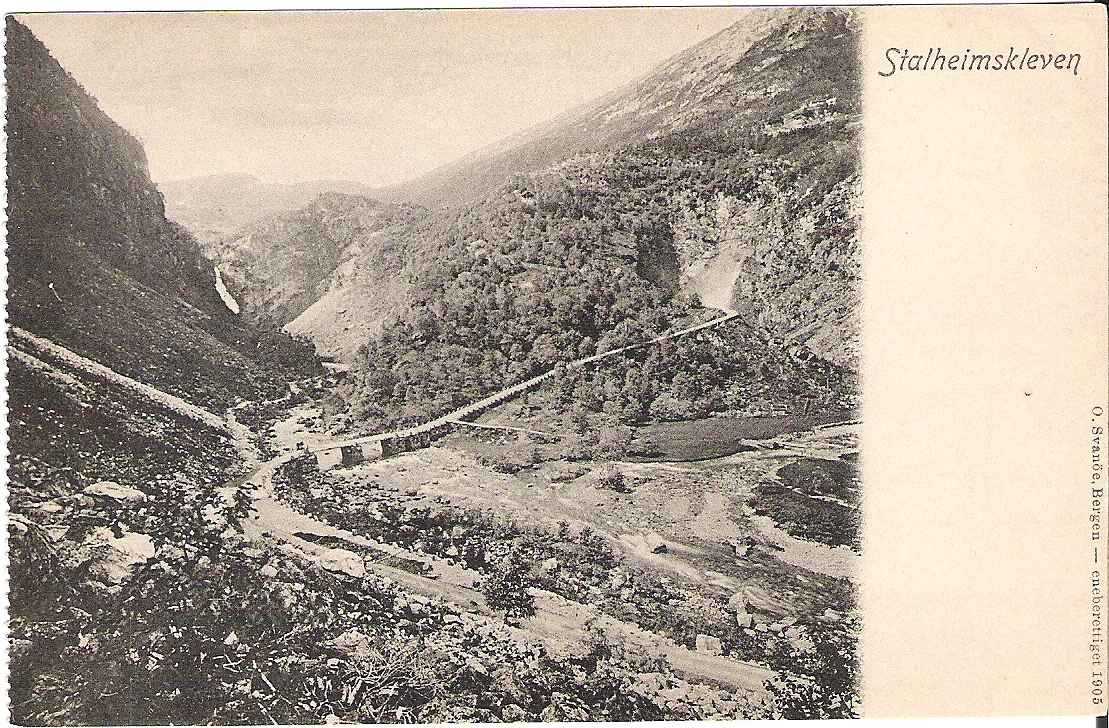 Stalheimskleven 1905. O. Svanöe