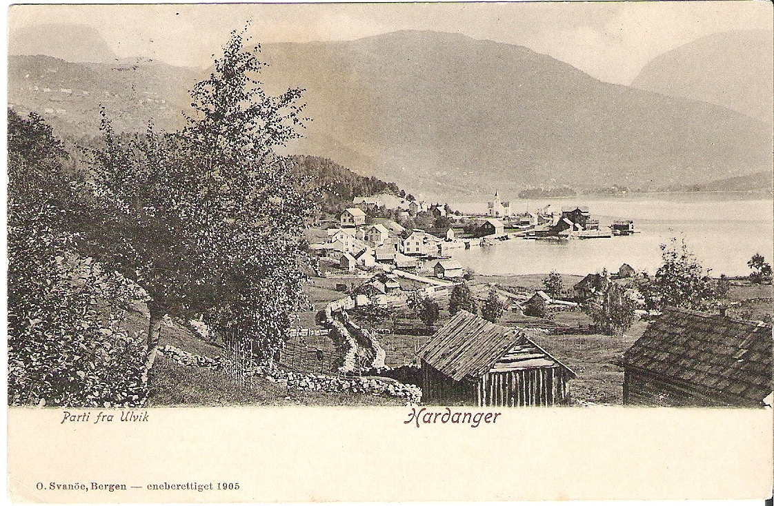 Parti fra Ulvik 1907. O. Svanöe