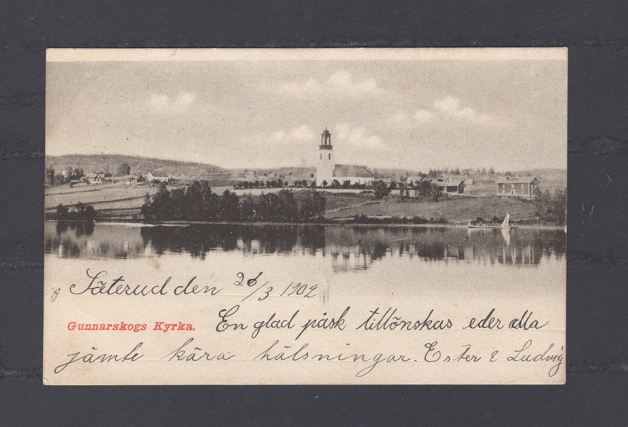 Gunnarskogs Kyrka datert 1902