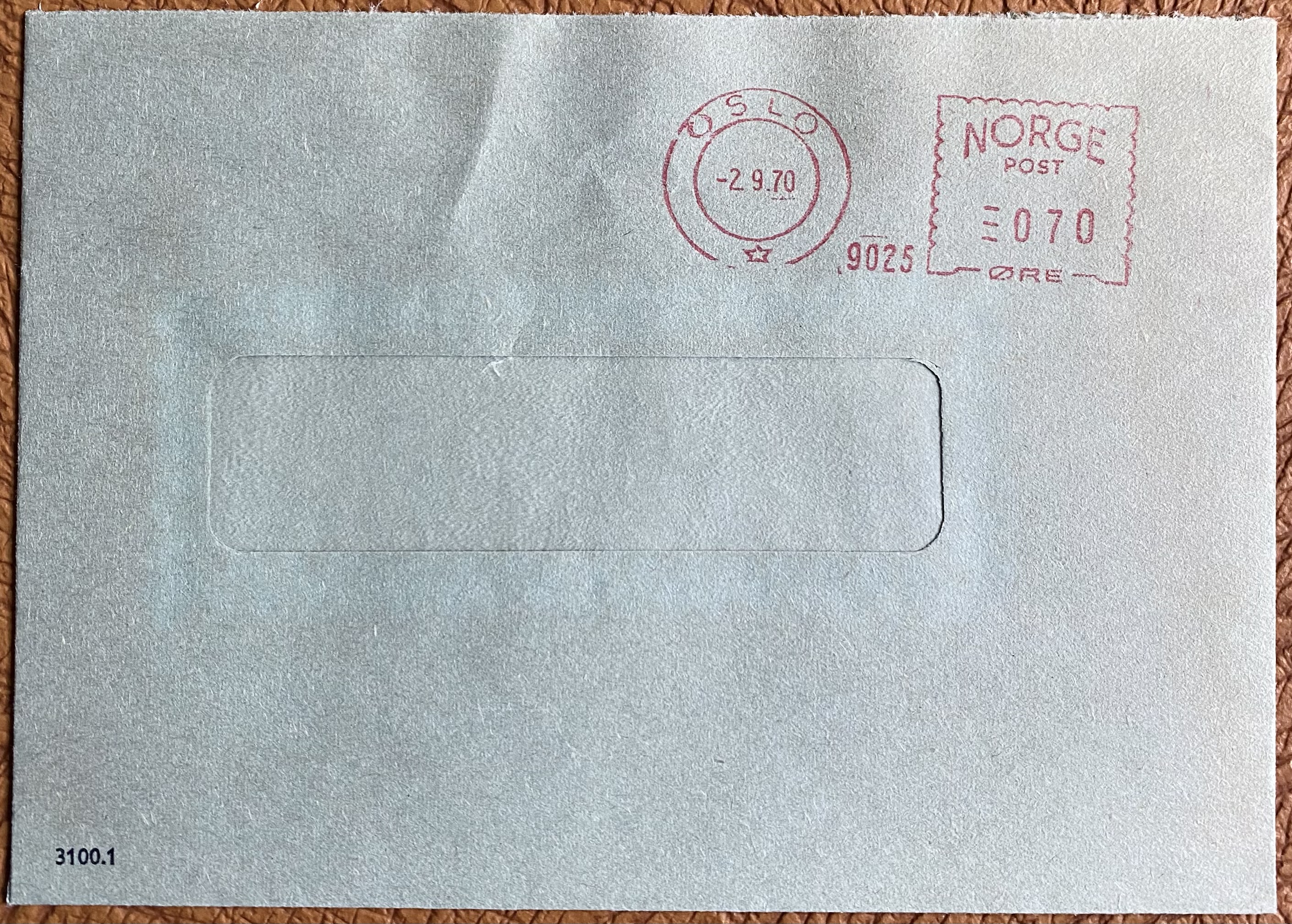 Brev TMS Den norske Creditbank -2.9.70