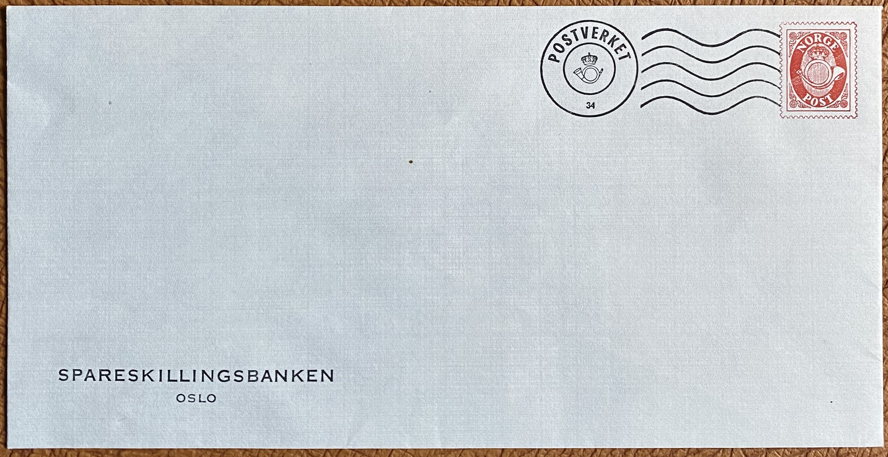 Brev helsak Spareskillingsbanken Oslo