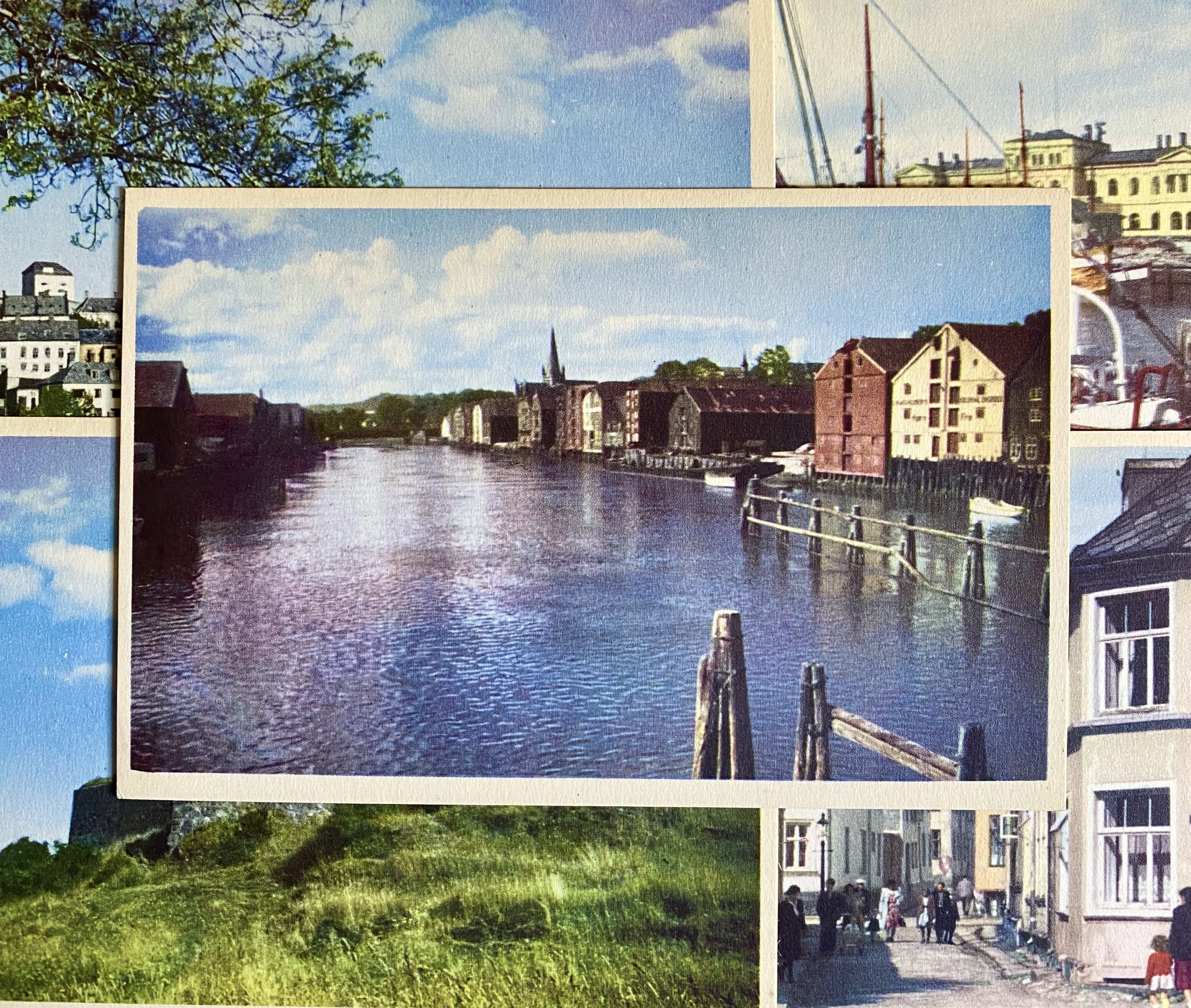 5 Ubrukte Gamle Kort fra Trondheim