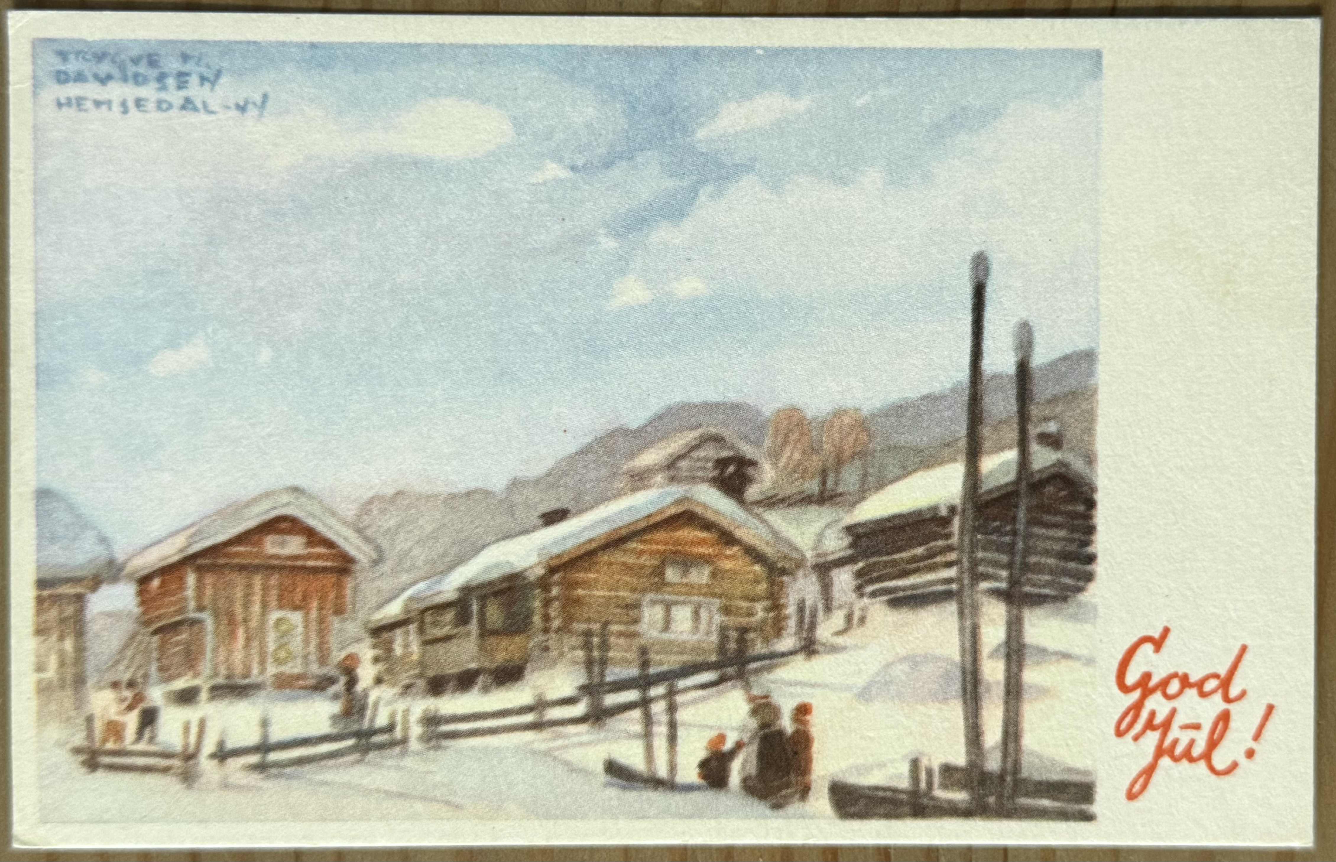 T. Davidsen, OPPI 595/4, HEGGLANDSGREND -3? GOD JUL