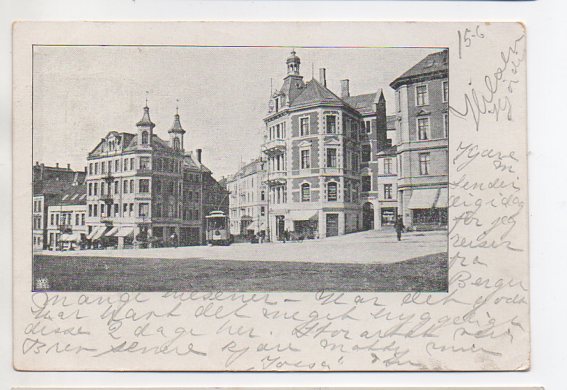 Bergen Gatemotiv småformat brukt 1902