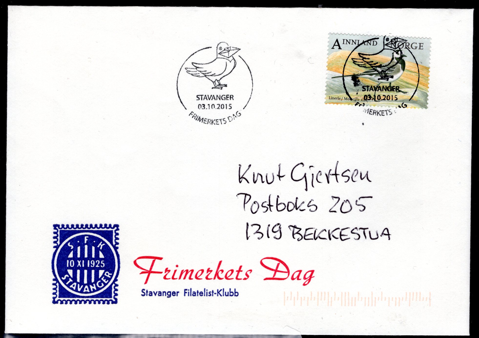 FDC Nk 1919 praktstemplet Stavanger se utgiver/scan