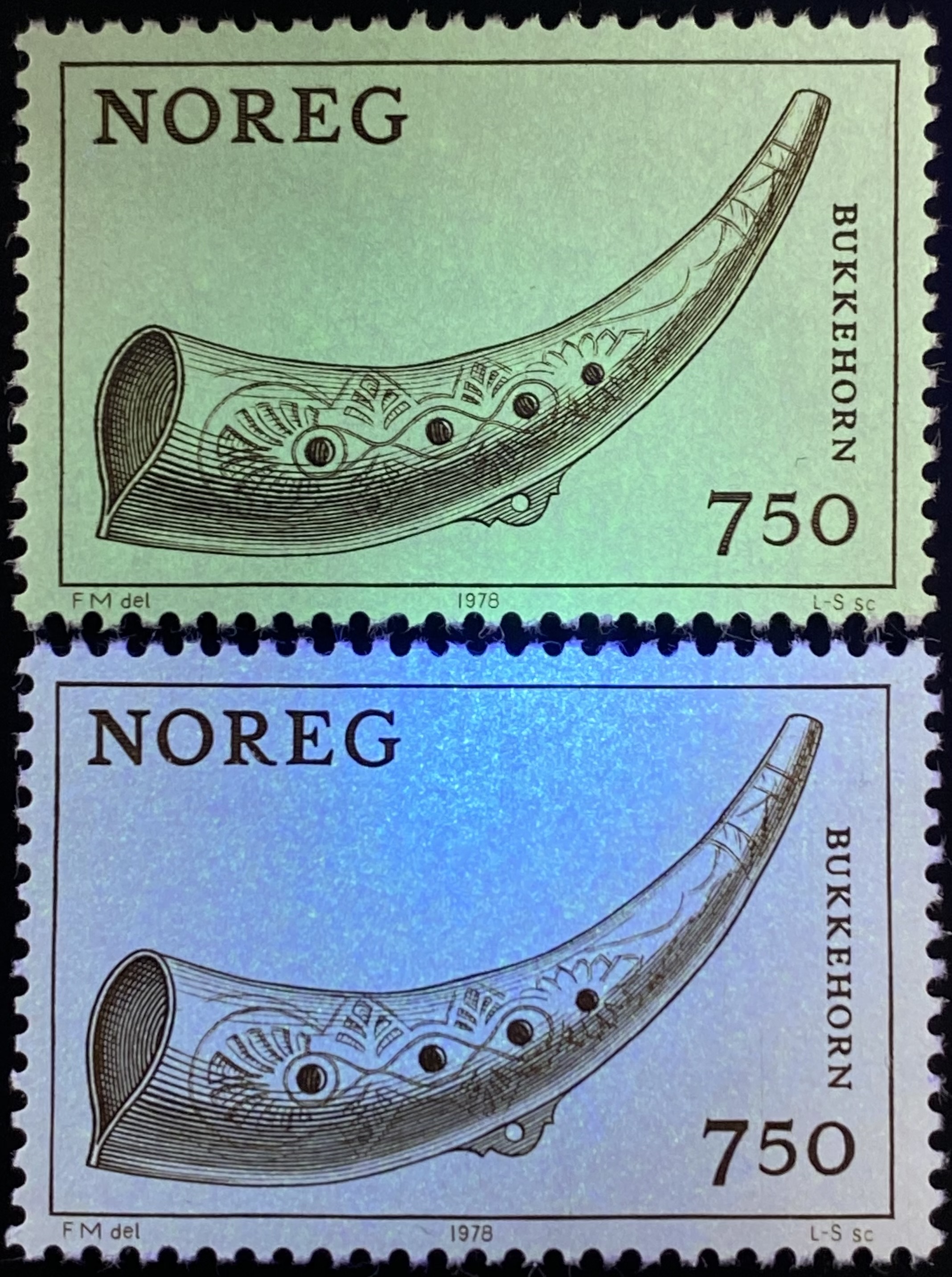 NK 834 x og y ** Postfrisk