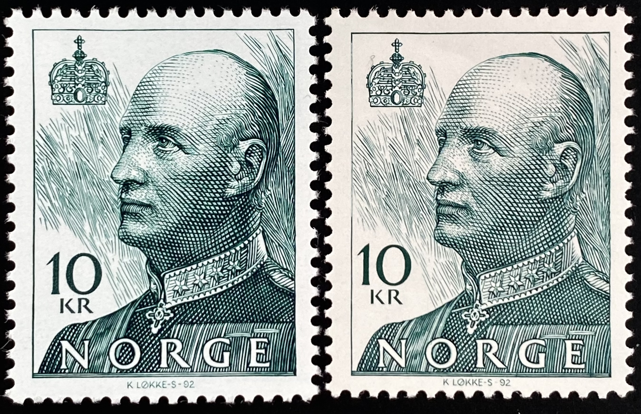 NK 1180 I og II ** Postfrisk