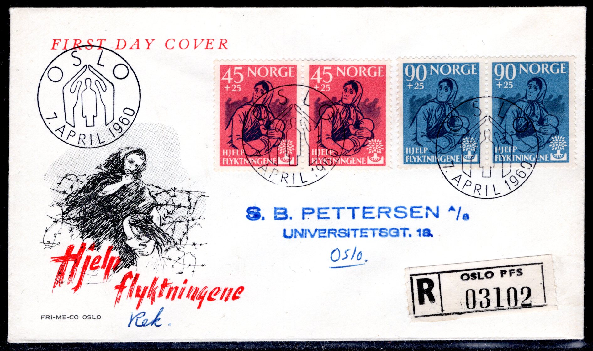 Rek FDC NK 483-84 par se utgiver/scan